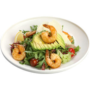 Salată cu avocado și creveți