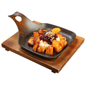 Camembert la cuptor cu dovleac și sos de răchițele