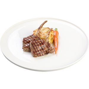 Carré de vițel cu cartofi gratinați și sos Rouennaise