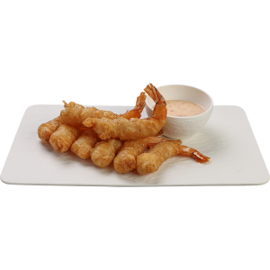 Creveți pané cu sos sweet chilli