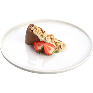 Cheesecake San Sebastian cu sos de ciocolată