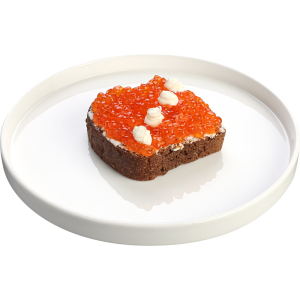 Tartină cu caviar roșu