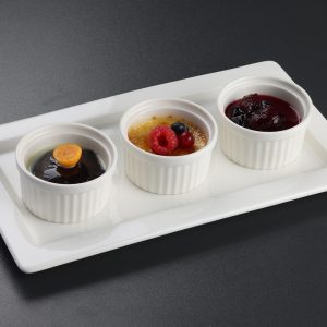 Trio Desert - Fondant de ciocolată, Crème Brûlée, Panna Cotta