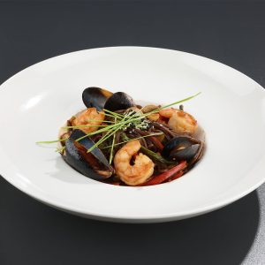 Soba cu fructe de mare