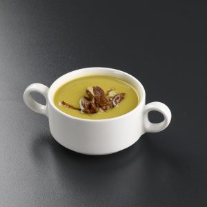 Supă-cremă de zucchini cu pulpă de rață