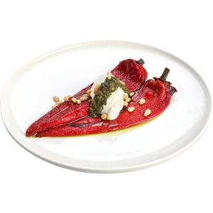 Ardei copți cu mousse de brânză Feta